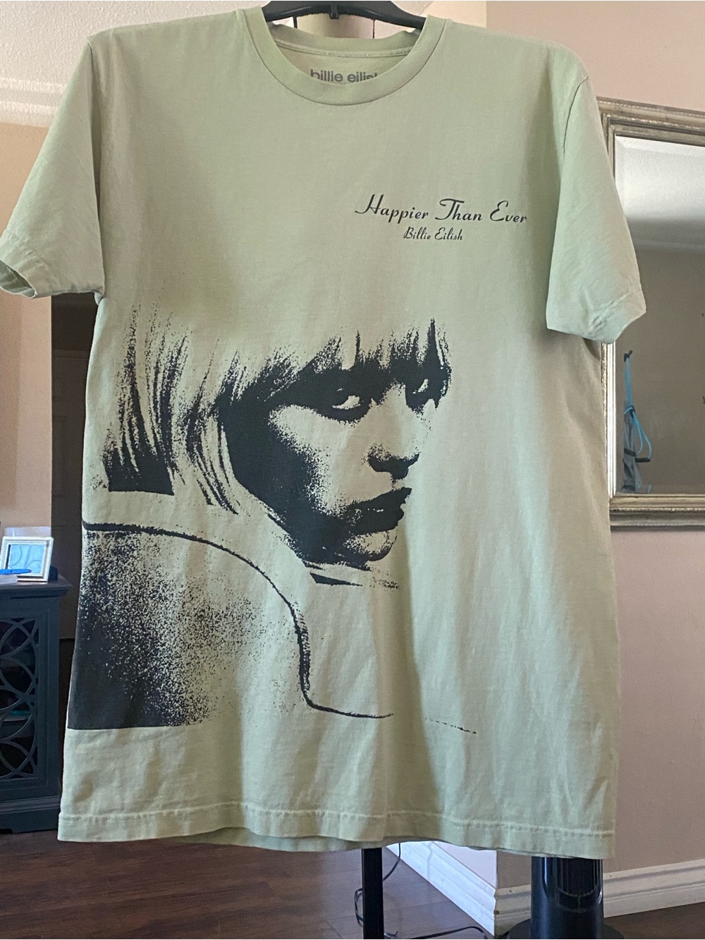 Billie Eilish 'Happier Than Ever' Sage Graphic Tee